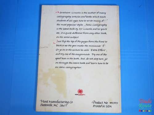 Italic Calligraphy Book - by Abraham Lincoln
