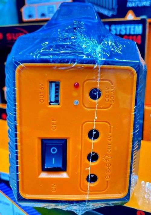 Solar Charging Station - Solar Lighting System Power Bank with Lights & Solar Panel
