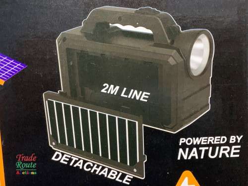 Solar Charging Station - Solar Lighting System Power Bank with Lights & Solar Panel