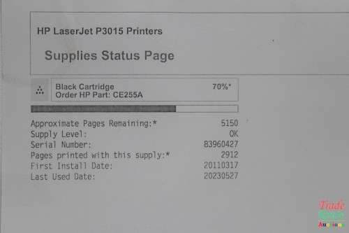HP LaserJet Enterprise P3015  Printer - Laser Printer 70% Toner Left