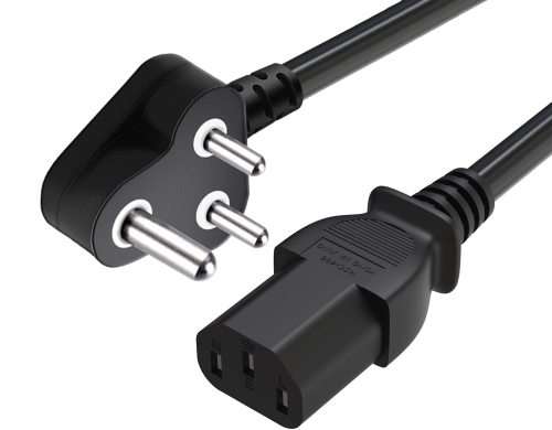 Computer Power Cable - PC Power Cable - Kettle Cord - 3 PIN RSA Plug