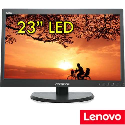 Lenovo ThinkVision 23` Widescreen Full HD Monitor - HDMI, VGA, DisplayPort - 1920 x 1080 Full HD