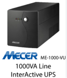 MECER ME-1000-VU UPS [ Salvage Stock  - No Power] For Spares or Repair