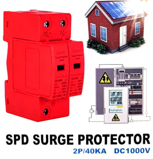 Surge Protector 2-Pole DIN Rail DC 1000V 40KA SPD SURGE PROTECTOR