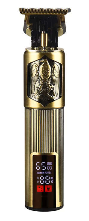 LCD Display Electric Hair Clipper Rechargeable Hair Clipper Gold