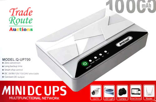 10000mAh Mini DC UPS Un-interrupted power for Wifi Routers Fibre Modems, Security Cam, Mobile device