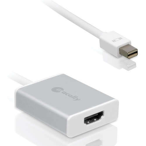 Macally MDHDMI Aluminium Mini DisplayPort to HDMI Adapter with Support of Ultra HD (4K)