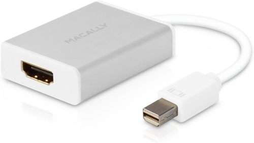 Macally MDHDMI Aluminium Mini DisplayPort to HDMI Adapter with Support of Ultra HD (4K)