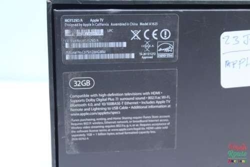 Apple TV 32GB | 4th Gen | A1625 | MGY52SO/A | with Remote in BOX
