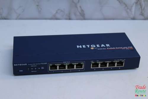 NETGEAR FS108P ProSafe 8 port 10/100 switch with 4 ports PoE for Spares / Repair