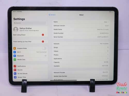 Apple  64GB  iPad Pro 11-inch Wi-Fi + Cellular Space Grey [ Read Description ]