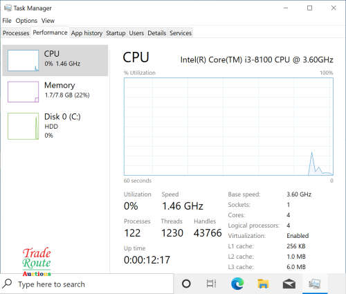 Dell Inspiron 3670 Desktop Computer Intel Core i3-8100 Processor 3.60GHz 8GB DDR4 RAM 1TB Hard Drive