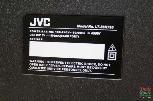 JVC 86 INCH UHD SMART TV LT-86N795 [ SALVAGE STOCK for Spares / Repair ] Collections only