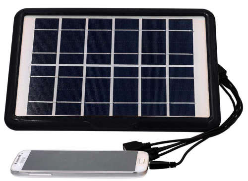 Solar Panel Emergency Charging Unit for Charging Cellphones
