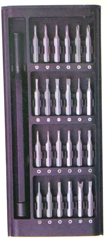 24 in 1 Precision Screwdriver Set Multifunction Magnetic Driver Bit Set Pocket Screwdriver