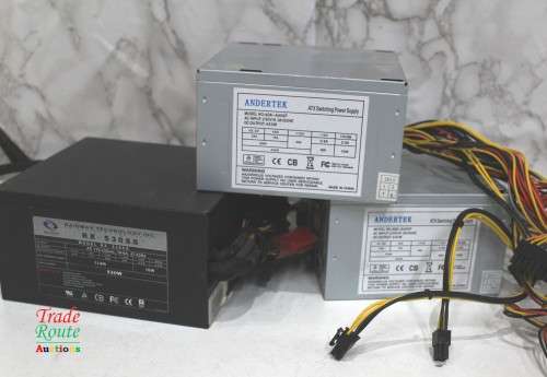 3 x Assorted Computer Power Supplies (Raidmax 530W +Andertek 450w x 2) - 1 bid for all 3