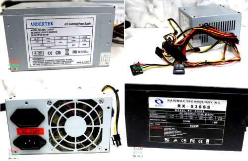 3 x Assorted Computer Power Supplies (Raidmax 530W +Andertek 450w x 2) - 1 bid for all 3
