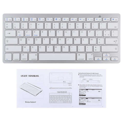 Ultra-thin Wireless Bluetooth Keyboard for iPad, Samsung, Huawei, Xiaomi, Tablet PCs or Smartphones