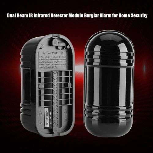Pair of Photoelectric Beams - Security Double Beam Infrared Radiation Alarm