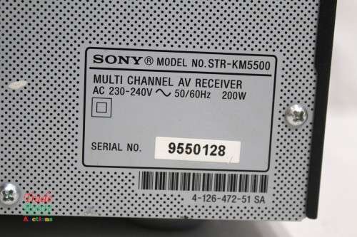 SONY Multi Channel AV Receiver - STR-KM5500 200W - POWERS ON BUT NO SOUND  - Salvage Stock