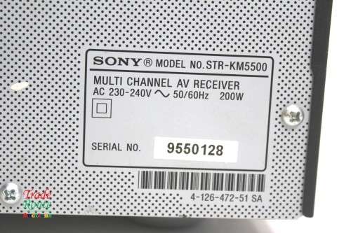 SONY Multi Channel AV Receiver - STR-KM5500 200W - POWERS ON BUT NO SOUND  - Salvage Stock
