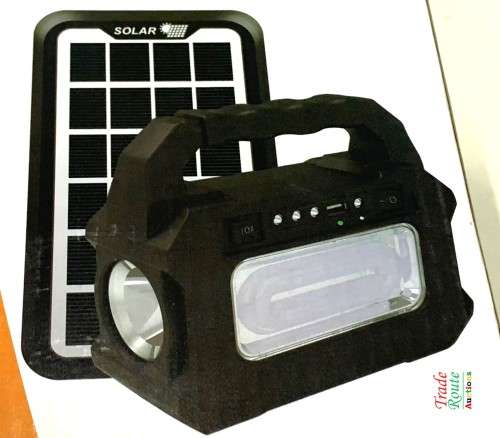 Solar Charging Station - Solar Lighting System Power Bank with Lights & Solar Panel