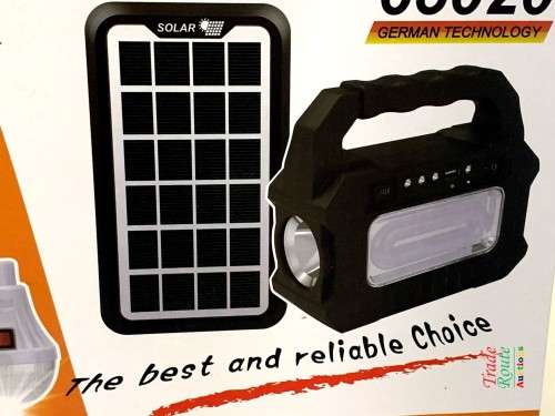 Solar Charging Station - Solar Lighting System Power Bank with Lights & Solar Panel