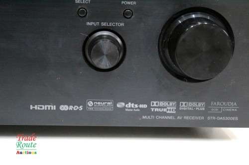 Sony STR DA5300ES 7.1 Channel 120 Watt Receiver Amplifier - POWERS ON BUT NO SOUND  - Salvage Stock