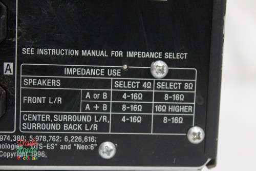 Sony STR DA5300ES 7.1 Channel 120 Watt Receiver Amplifier - POWERS ON BUT NO SOUND  - Salvage Stock