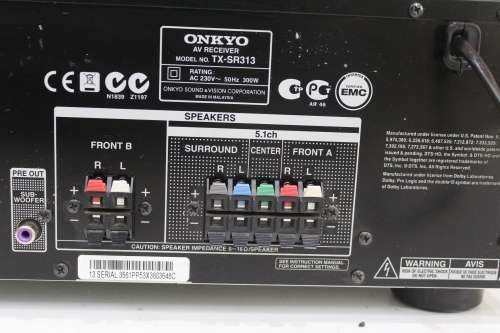 Onkyo TX-SR313 - Home Theatre Receiver 5.1-Channel Network A/V Receiver