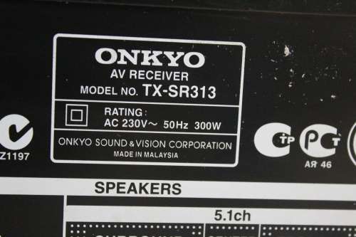 Onkyo TX-SR313 - Home Theatre Receiver 5.1-Channel Network A/V Receiver