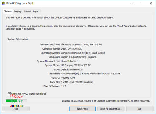 HP COMPAQ 6005 PRO SFF DESKTOP PC | AMD Athlon II X4 B95 Processor [ 4GB RAM 500GB HDD ]
