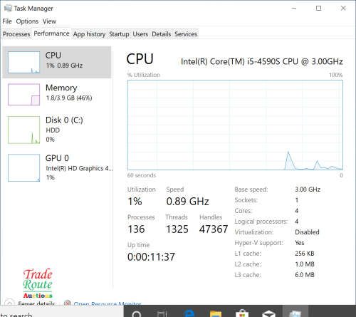 HP 280 G1 MT Desktop Computer PC | CORE i5 4590s 3.0GHz | 4GB RAM | 1TB HDD