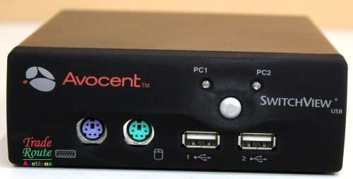 Avocent Switchview 2-port USB HYBRID & PS/2 KVM Switch  no cables/power supply [ Bid per item ]