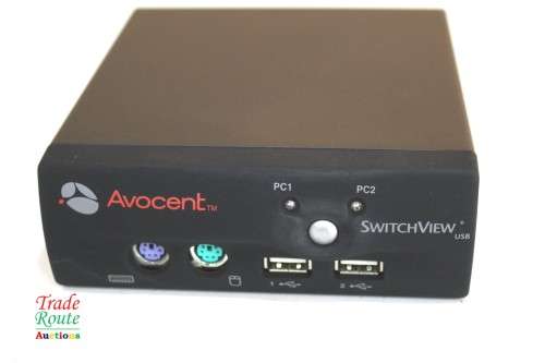 Avocent Switchview 2-port USB HYBRID & PS/2 KVM Switch  no cables/power supply [ Bid per item ]