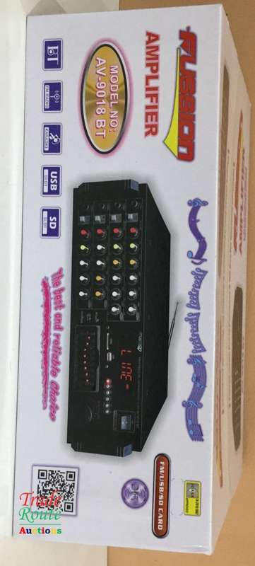 FUSSION PROFESSIONAL KARAOKE AMPLIFIER AV-9018 BT  Bluetooth Karaoke with USB, SD Card, FM Radio