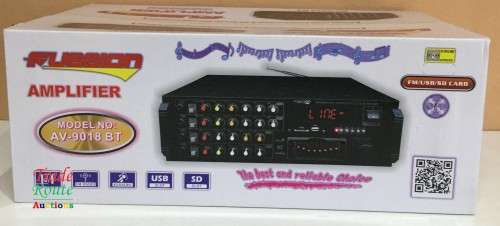FUSSION PROFESSIONAL KARAOKE AMPLIFIER AV-9018 BT  Bluetooth Karaoke with USB, SD Card, FM Radio