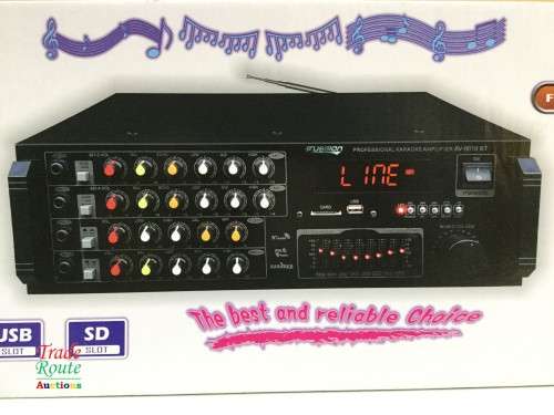 FUSSION PROFESSIONAL KARAOKE AMPLIFIER AV-9018 BT  Bluetooth Karaoke with USB, SD Card, FM Radio
