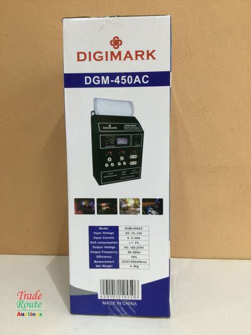Digimark DGM-450AC 12V DC to 220V AC Inverter + Built-in Charger - LIGHT + BATTERY RECHARGE FUNCTION