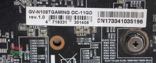 GIGABYTE GeForce GTX 1080 11GB ATX Graphics Card GV-N108TGAMING OC-11GD [Salvage For Spares/Repairs