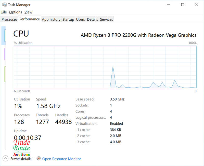 HP EliteDesk 705 G4 SFF Desktop Computer | AMD Ryzen 3 PRO 2200G Radeon Vega Graphics ** GAMING PC