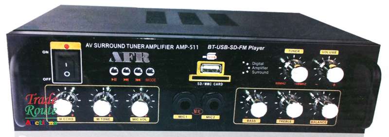 AFR Digital Audio Amplifier AMP-511 FM RADIO - USB - SD CARD - 12V DC / 220V AC