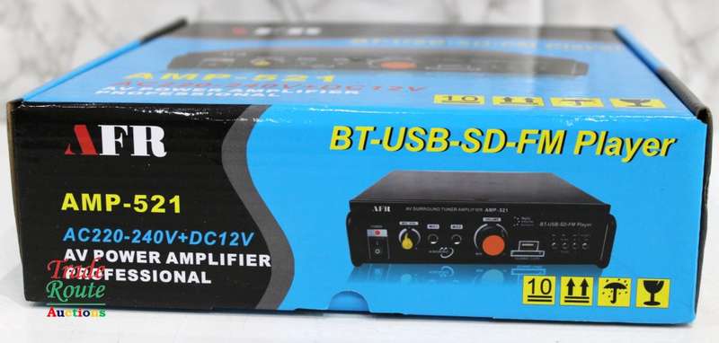 AFR Digital Audio Amplifier AMP-521 FM RADIO - USB - SD CARD - 12V DC / 220V AC