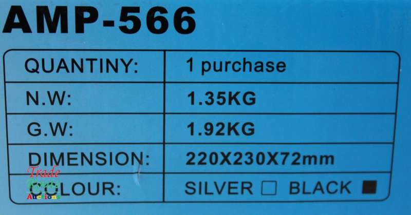 AFR Digital Audio Amplifier AMP-566 FM RADIO - USB - SD CARD - 12V DC / 220V AC