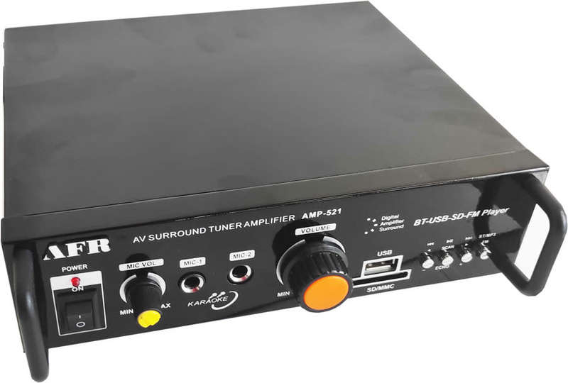 AFR Digital Audio Amplifier AMP-521 FM RADIO - USB - SD CARD - 12V DC / 220V AC