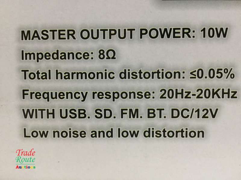 FUSSION AV-8013BT Amplifier Bluetooth Karaoke with USB, SD Card, FM Radio,  12V DC / 220V AC