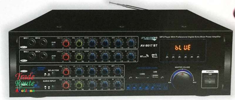 FUSSION PROFESSIONAL POWER AMPLIFIER AV-9017 BT  Bluetooth Karaoke with USB, SD Card, FM Radio