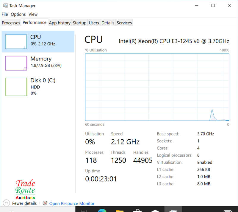 Dell Precision 3420 SFF Workstation Desktop PC - Intel Xeon E3-1245 v6 3.7Ghz Processor