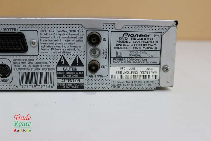 Pioneer DVD Recorder DVR-540H-S [ Salvage Stock ]