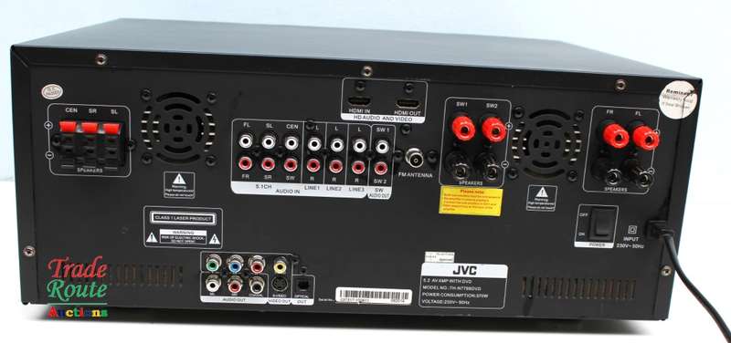 JVC RECEIVER JVC 5.2 AV AMP WITH DVD TH-N779BDVD [ for Spares / Repair - Salvage Item ]